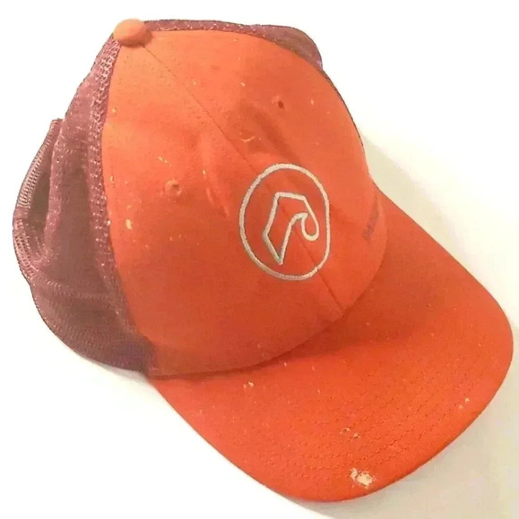 Patagonia Unisex Embroidered Logo Mesh Snap Trucker Hat Baseball Cap Speckled - Picture 2 of 6